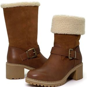 New Katliu chunky mid heel boot